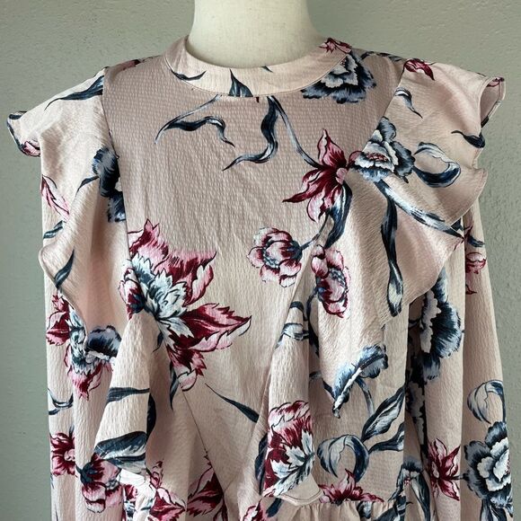 NWT RACHEL Rachel Roy Floral Blouse Top Size 10 - Picture 2 of 8